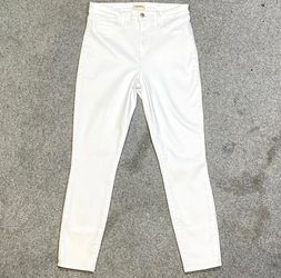 L'AGENCE White Skinny Jeans Womens 28 Stretch Denim Slim Pockets Pants