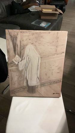 Prayer At The Western Wall Art On Canvas