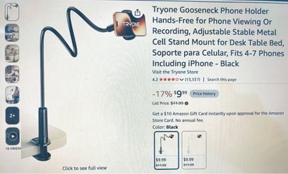 Gooseneck Phone Holder
