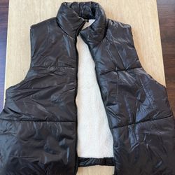 Women Clothes-Angel Cult black Puffer Vest