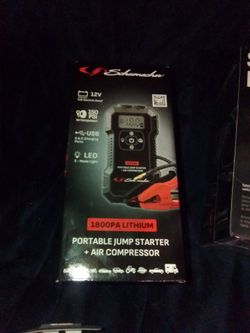 SCHUMACHER 1800A JUMPER/ AIR COMPRESSOR