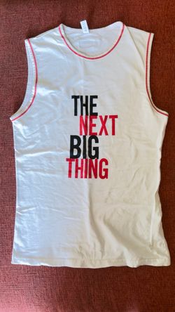 Vintage Moschino “The Next Big Thing” Sleeveless Tank Top – Made in Italy – Y2K Designer – Size S