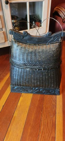 Vintage Rustic Woven Thai Basket