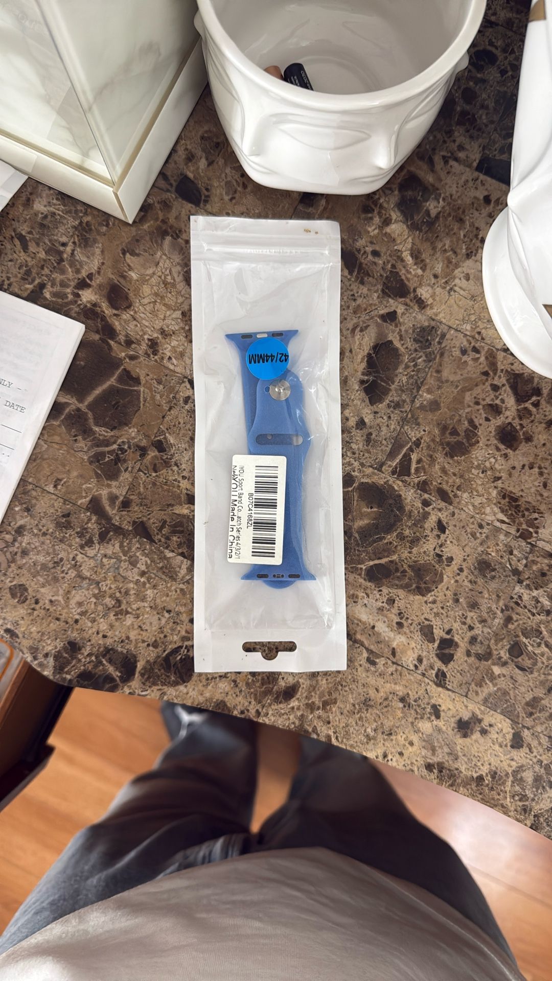 Blue Silicon Apple Watch Band 42/44MM
