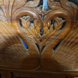 Solid Wood Queen Bed frame Mexican Style 