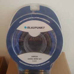 BLAUPUNKT 0 GAUGE 5000W CCA CAR AMPLIFIER INSTALL KIT ( BRAND NEW PRICE IS LOWEST INSTALL NOT AVAILABLE )