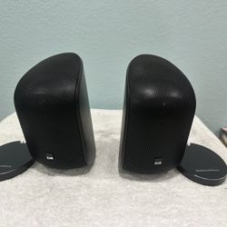 PAIR Bowers & Wilkins M-1 Speaker with Wall Brackets and Stands- Like New.