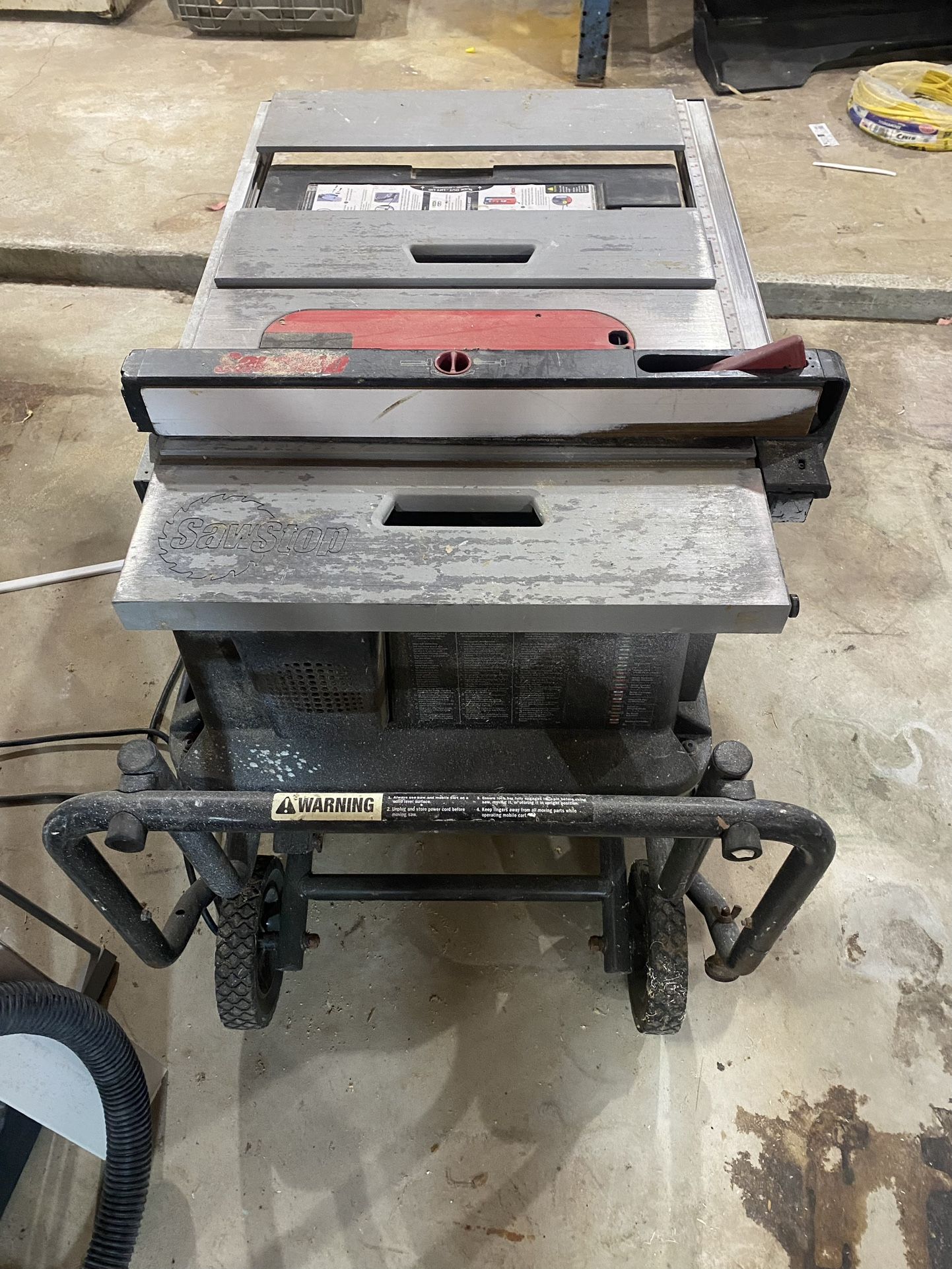 Jobsite Saw PRO with Mobile Cart Assembly - 1-1/2 HP - 1PH - 120V Model JSS-120A60