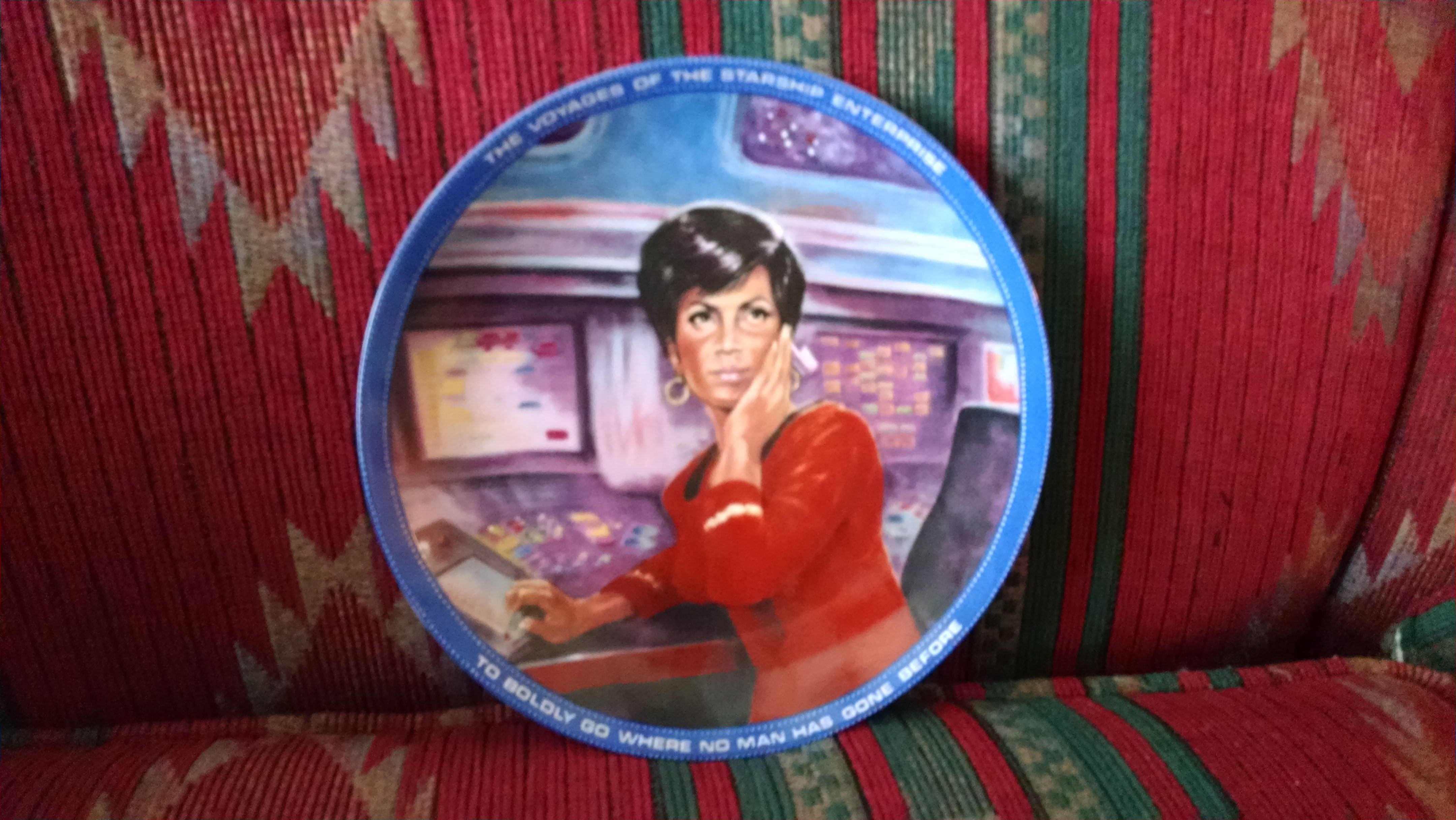 Star Trek plates Uhura