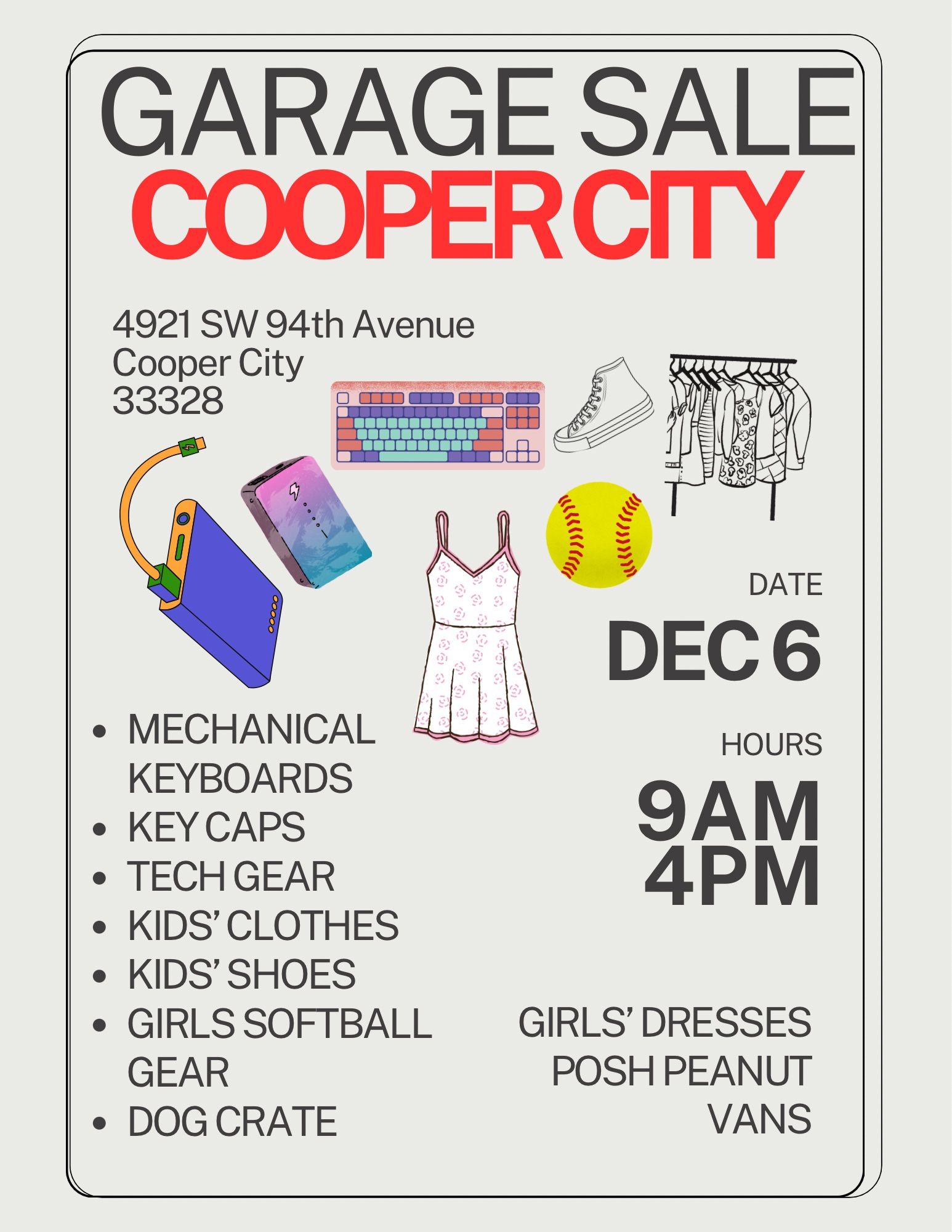 GARAGE SALE IN COOPER CITY