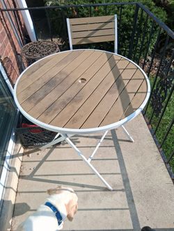 Table and chairs
