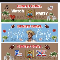 Bad Bunny Benito Superbowl Banners 