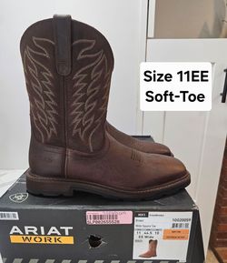 Ariat Soft Toe Work Boots Size 11EE