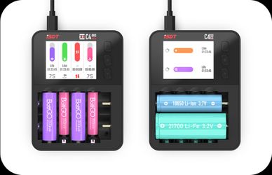 ISDT

C4 EVO Smart Battery Charger for AA, AAA, from 18650 to 26700 Battery with IPS Display Screen
