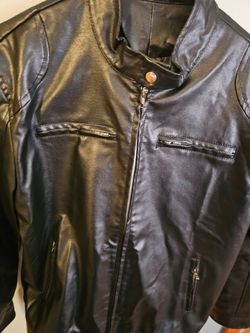 Faux leather jacket