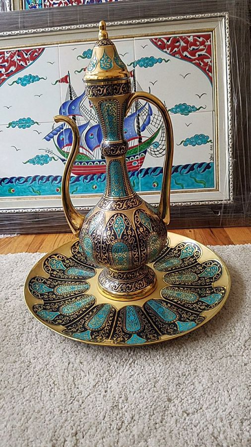 Beautiful hand made ottoman vase ibrik.