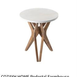 Cozayh Home Pedestal Farmhouse 