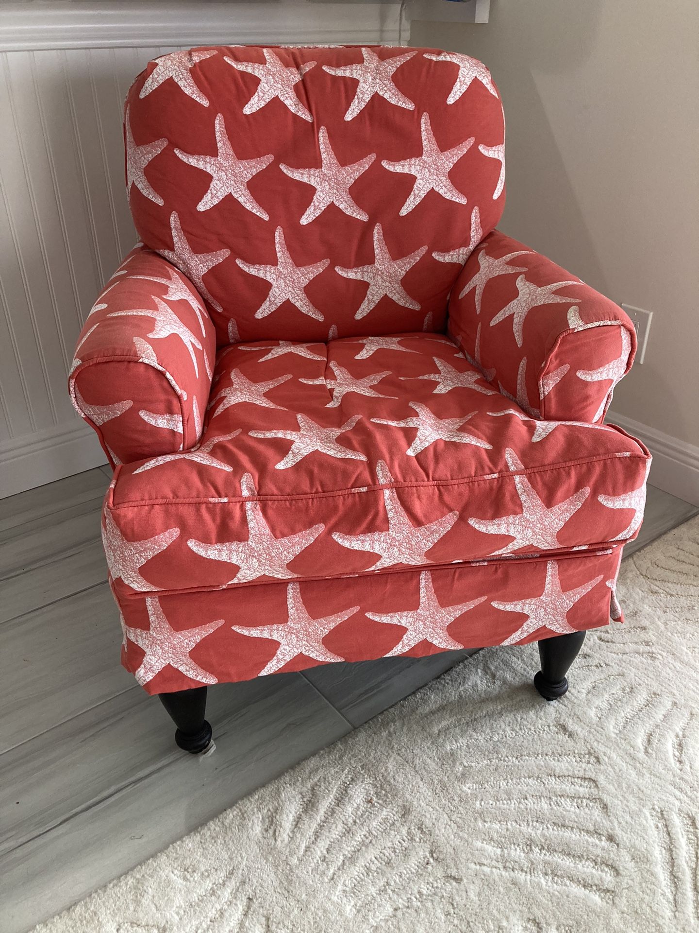 Comfortable Chair In Coral Color