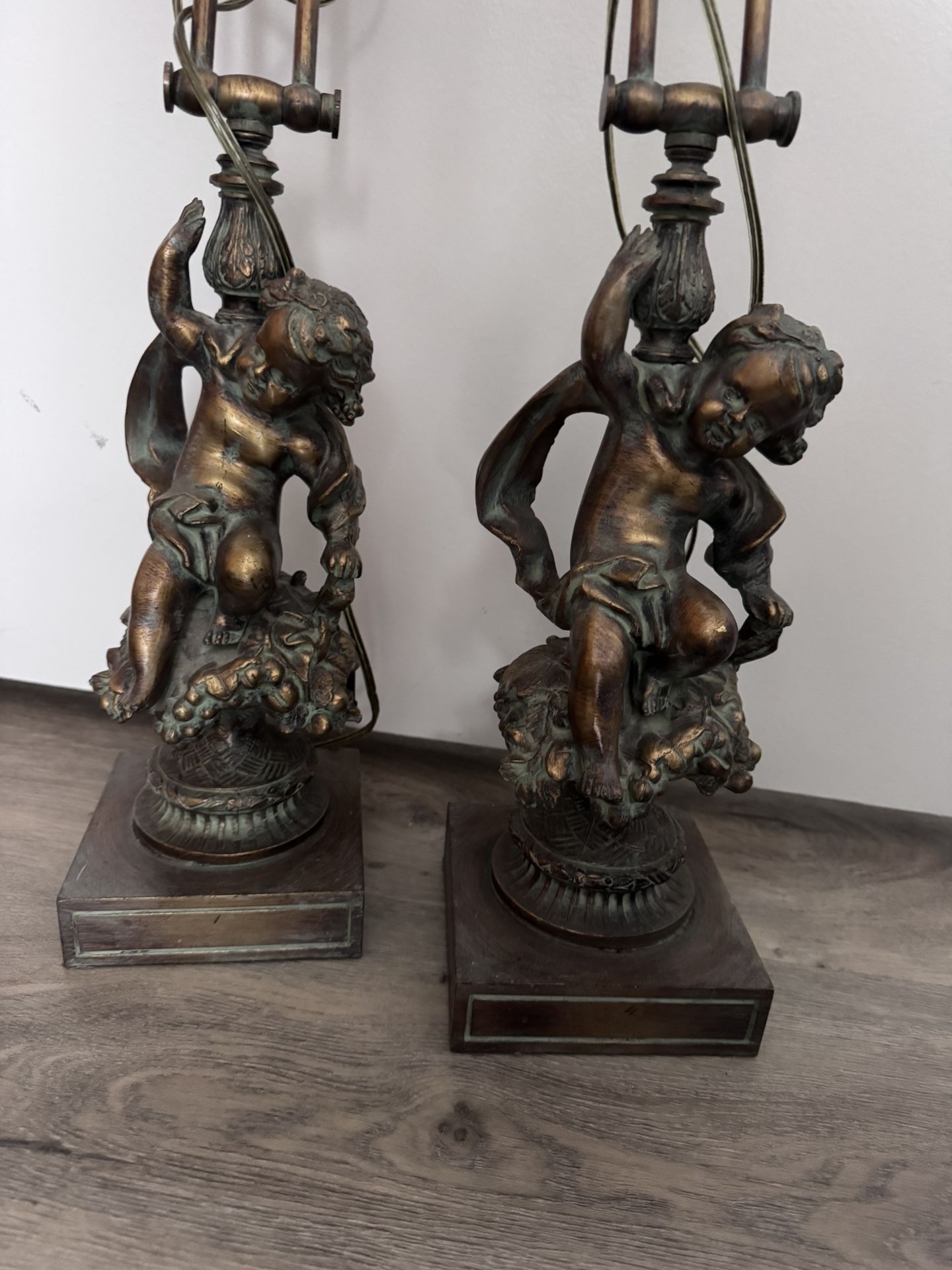 Brass Cherub  Adjustable Table Lamps- 2 Vintage MC Company $200 Each