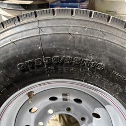 Trailer Tire And Rim - New - 235-85-R16