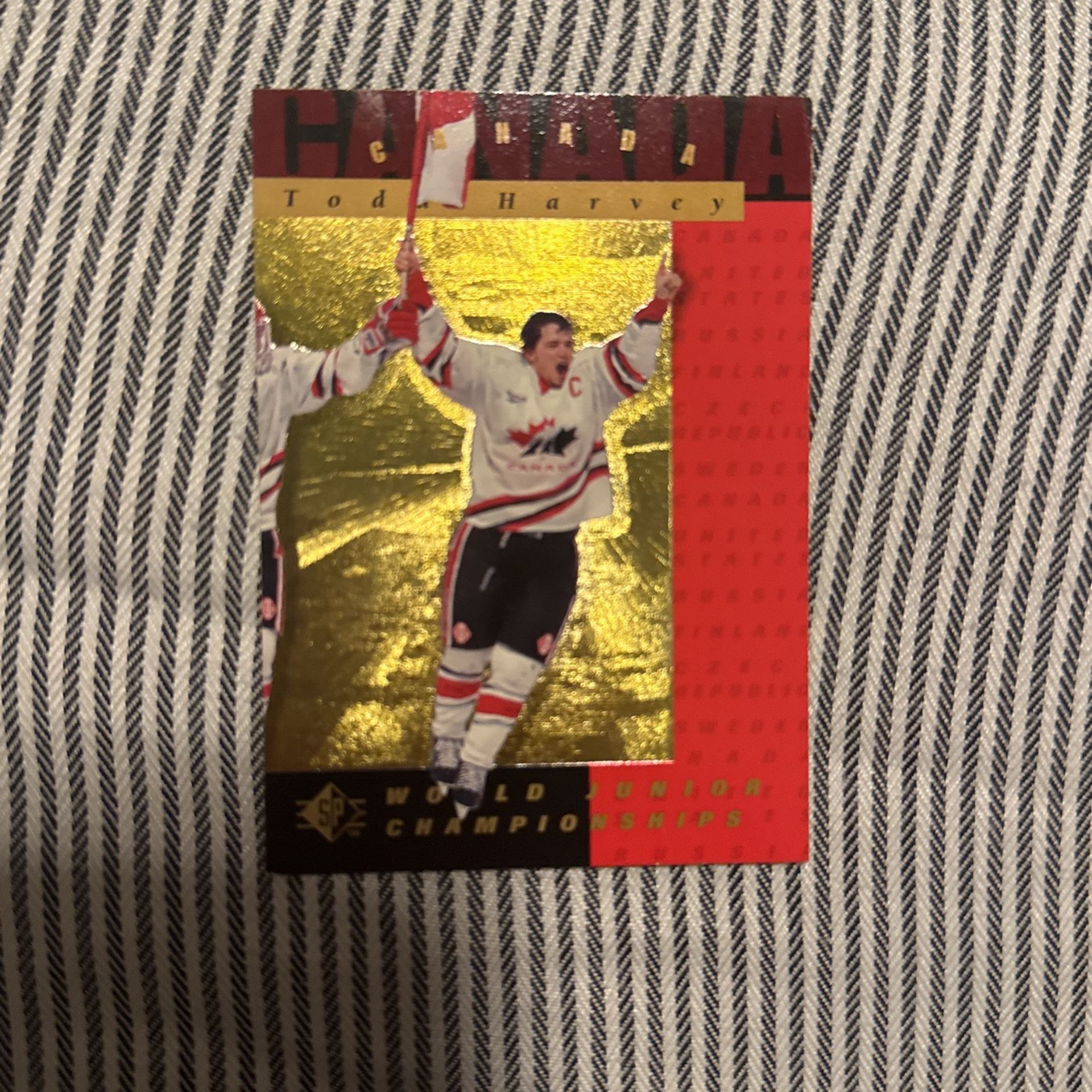 Todd Harvey Olympics Hockey Card