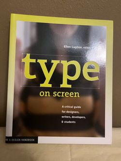 Type on Screen Paperback Book by Ellen Lupton