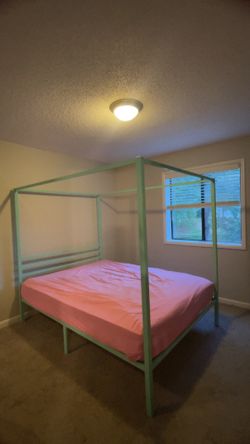 Queen Size Teal Bed Frame 