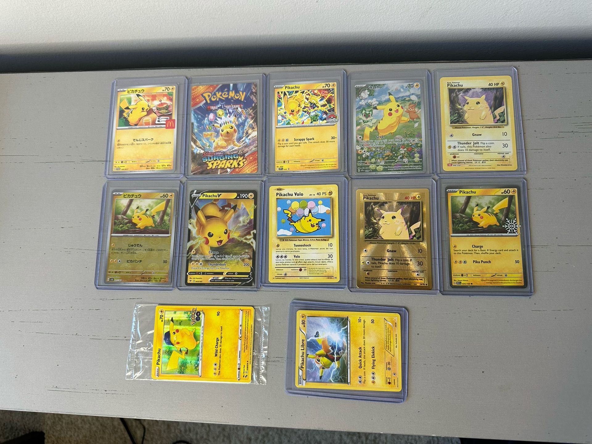 Pikachu Collection Lot Of 12 Cards (Promos Included)