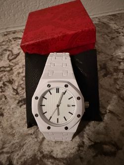 Kids White Dress Watch