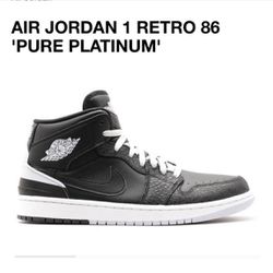 Jordan 1 Retro 86 Pure Platinum 
