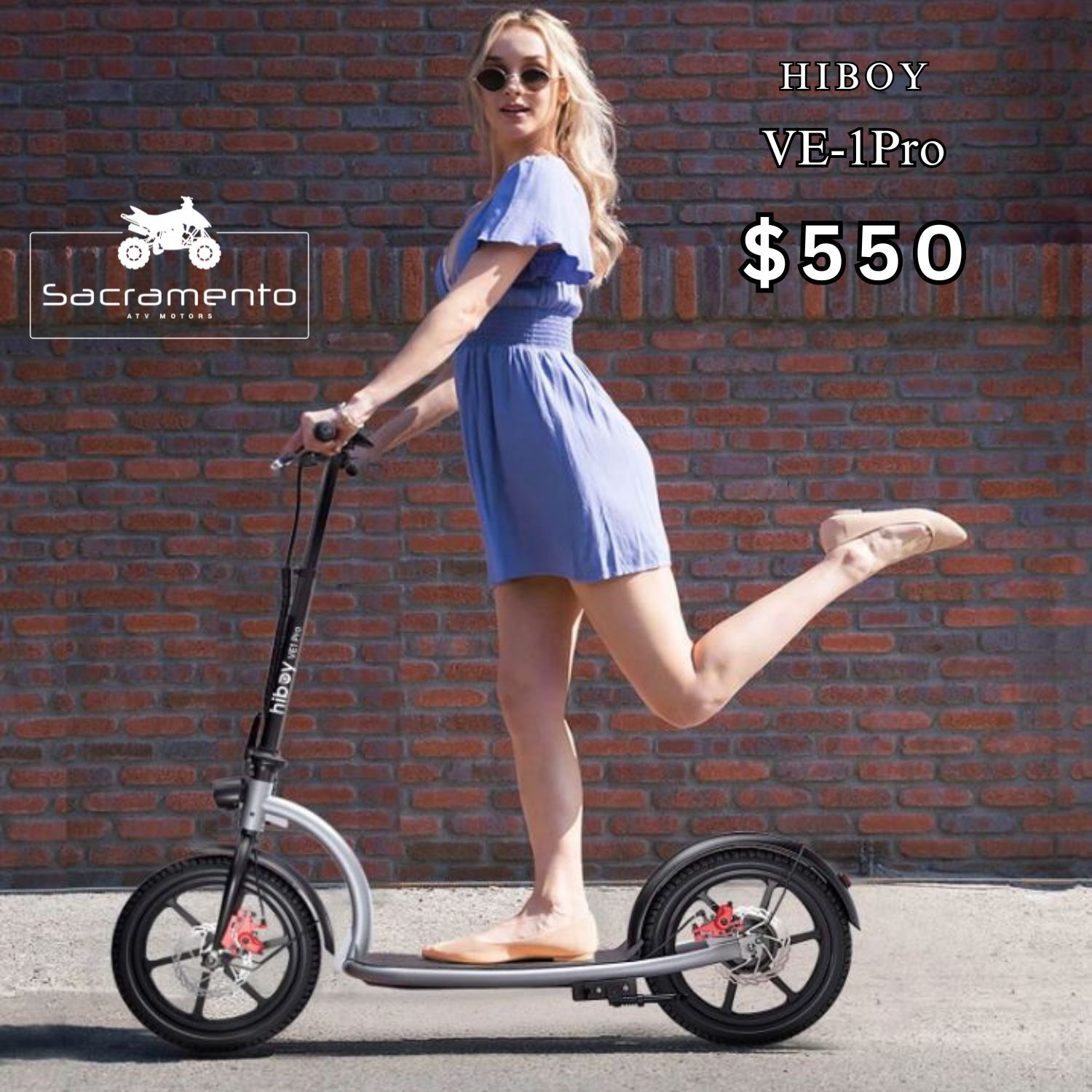 Electric Scooter For Sale! Big Wheel Electric Scooter For Sale! Foldable and Affordable, Ideal for Fun and Commute!