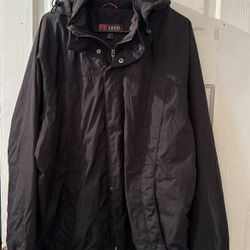 IZOD Zip jacket XXL Black Used