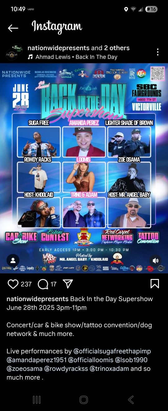 3 Tickets Back In The Day Supershow