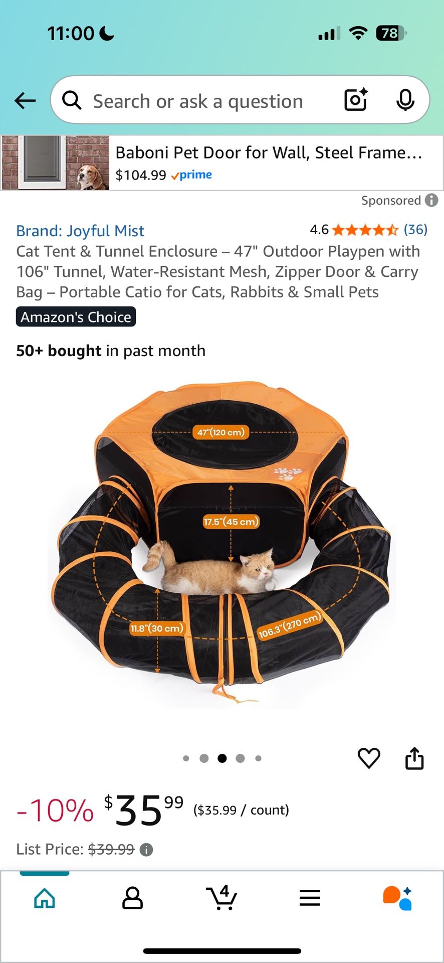 Cat Tunnel Tube Play Area