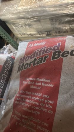 mapei modified mortar bed