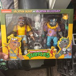 Neca Vacation Bebop And Vacation Rocksteady