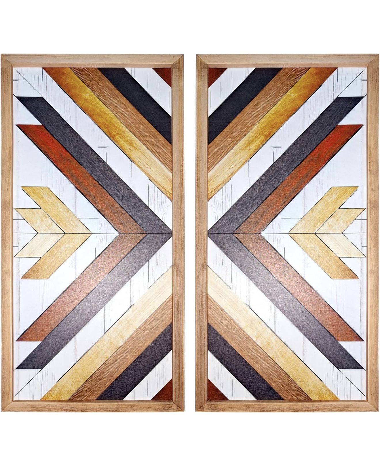 Wall Decor Set Wooden Western Wall