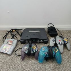 Nintendo N64 With 2 Games