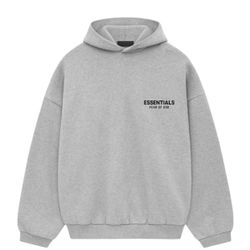 Fear Of God Essentials Fleece Hoodie Heather Grey