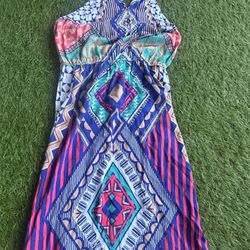 Flying Tomato Anthropologie halter Maxi Dress