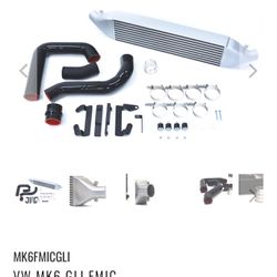 MK6 VW GLI ARM Intercooler kit with the Turbo Outlet & Throttle Body Pipe OEM intercooler delete