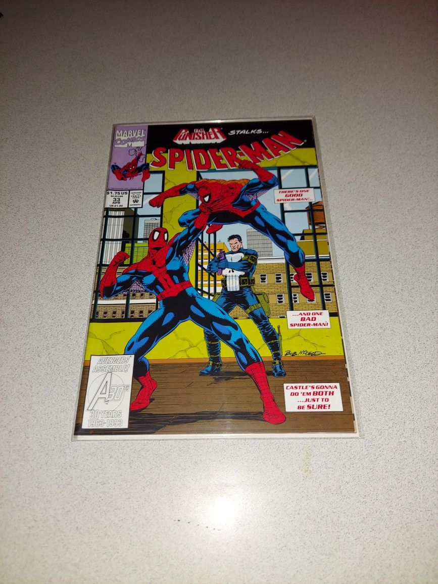 1993 SPIDER-MAN #33 COMIC BAGGED AND BOARDED