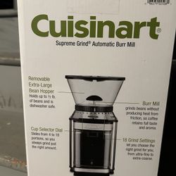 CUISINART SUPREME GRINDER AUTOMATIC BURR MILL -NEW- CCM-16PC1