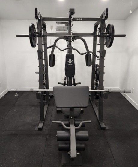 Smith Machine 2001 | Multi-Use Adj Bench | Gym Equipment | Fitness | Squat Rack | Excercise |🔴WEIGHTS AND BARBELL SOLD SEPARATELY 🔴 FREE DELIVERY 🚚