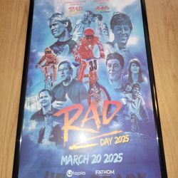 Rad 2025 Movie Poster 11x17 In Frame. Hutch Haro Gt Mongoose Bmx Skyway Dyno Schwinn 