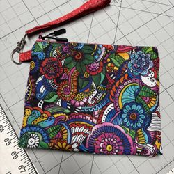 Double Zipper Pouch With Wristlet - 9” X 7”