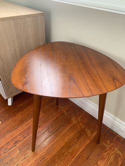 Triangular modern side table
