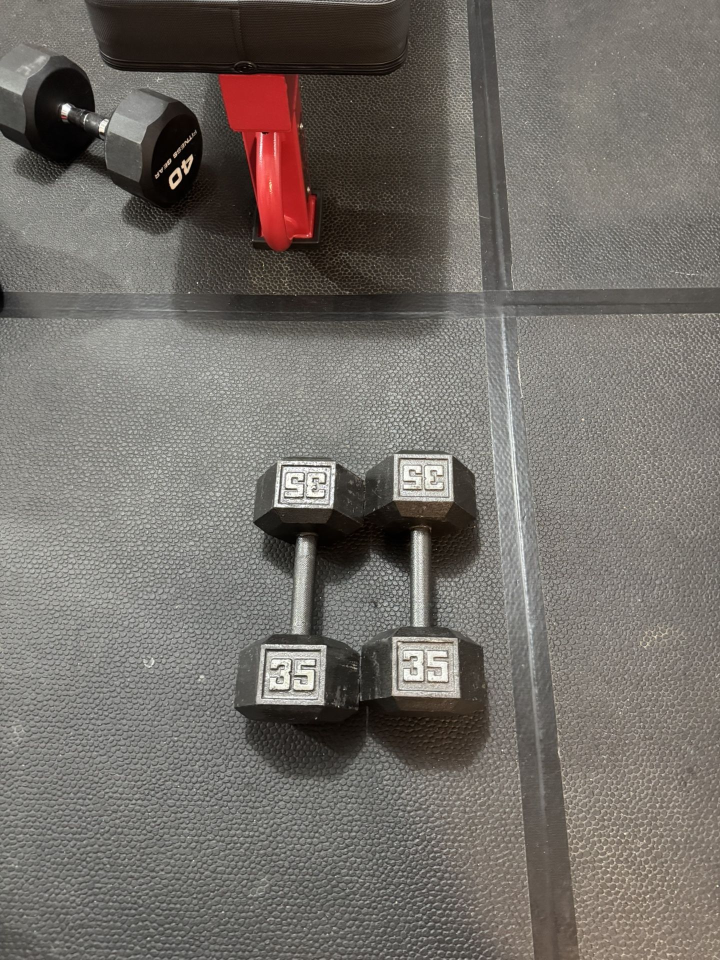 35 lbs Dumbbells X2 (70 lbs Total)