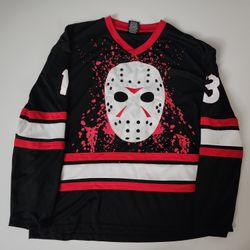 Friday the 13th Voorhees faux hockey jersey men's size XL shirt