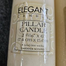 Candles $3 (Reduced) Pillar (5 Total)  2-15/16 X 6"